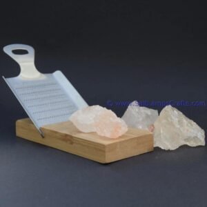 himalayanpinkrocksaltchunkswithmetalgraterandwoodenholderforcookingtasteorganicrocksaltpurestsaltonearth18 Salt Lamps Crafts Manufacture and Exporter