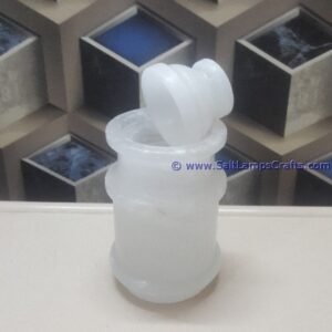 himalayanpinksaltjarwithlidstoragecanisterforsaltspicesandnutstokeepfreshperfectforstoringpreserving14 Salt Lamps Crafts Manufacture and Exporter