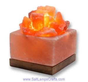 himalayanpinksaltlampscubesquarefirebowlwithnaturalcrystalsaltchunkspremiumqualitynighlampstrendyhomedecoruniquegiftideasauthenticfrompakistan26 Salt Lamps Crafts Manufacture and Exporter