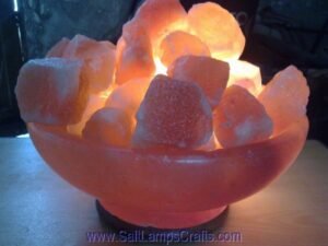 himalayanpinksaltlampsfirebowlwithnaturalcrystalsaltchunkspremiumqualitynighlampstrendyhomedecoruniquegiftideasauthenticfrompakistan03 Salt Lamps Crafts Manufacture and Exporter