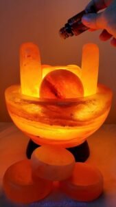 himalayanpinksaltlampsfirebowlwithnaturalcrystalsaltpalmmassgestonespremiumqualitynighlampstrendyhomedecoruniquegiftideasauthenticfrompakistan04 Salt Lamps Crafts Manufacture and Exporter