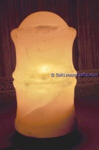 cylinderdesigncraftedhimalayansaltlampperfectfordesksidetablenightlighthomeoffice05 Salt Lamps Crafts Manufacture and Exporter
