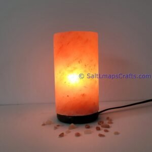 cylinderdesigncraftedhimalayansaltlampperfectfordesksidetablenightlighthomeoffice16 Salt Lamps Crafts Manufacture and Exporter