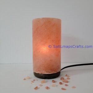cylinderdesigncraftedhimalayansaltlampperfectfordesksidetablenightlighthomeoffice17 Salt Lamps Crafts Manufacture and Exporter
