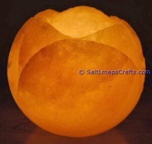 flowerdesigncraftedhimalayansaltlampperfectfordesksidetablenightlighthomeoffice05 Salt Lamps Crafts Manufacture and Exporter