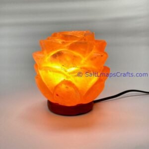 flowerdesigncraftedhimalayansaltlampperfectfordesksidetablenightlighthomeoffice06 Salt Lamps Crafts Manufacture and Exporter