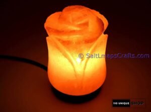 flowerdesigncraftedhimalayansaltlampperfectfordesksidetablenightlighthomeoffice10 Salt Lamps Crafts Manufacture and Exporter
