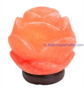 flowerdesigncraftedhimalayansaltlampperfectfordesksidetablenightlighthomeoffice14 Salt Lamps Crafts Manufacture and Exporter