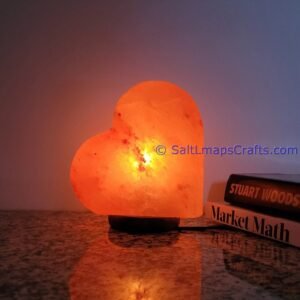 heartdesigncraftedhimalayansaltlampperfectfordesksidetablenightlighthomeoffice12 Salt Lamps Crafts Manufacture and Exporter