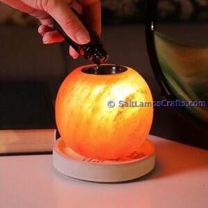 himalayanrocksaltlamparomatherapysphereballdesignnightlightfragranceoilburnerdiffuseessentialoillampforpositiveenergypurificationbestwellnessgiftingoptionsaltlamp08 Salt Lamps Crafts Manufacture and Exporter