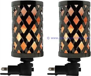 himalayansaltlampnightlightcylinderdesignironbasketwithcrystalsaltchunkswallhangingrocksaltlampforbedroomsnightlightpluginwalllightforhomedecor06 Salt Lamps Crafts Manufacture and Exporter