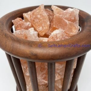 himalayansaltlampscylinderdesignwoodenbasketwithchunksforhomeofficehoteldecoryogapurifyingairwarmandromanticnightlightlamp03 Salt Lamps Crafts Manufacture and Exporter
