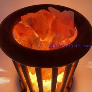 himalayansaltlampscylinderdesignwoodenbasketwithchunksforhomeofficehoteldecoryogapurifyingairwarmandromanticnightlightlamp05 Salt Lamps Crafts Manufacture and Exporter