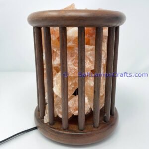 himalayansaltlampscylinderdesignwoodenbasketwithchunksforhomeofficehoteldecoryogapurifyingairwarmandromanticnightlightlamp06 Salt Lamps Crafts Manufacture and Exporter
