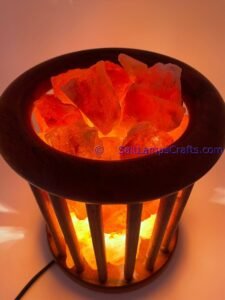 himalayansaltlampscylinderdesignwoodenbasketwithchunksforhomeofficehoteldecoryogapurifyingairwarmandromanticnightlightlamp10 Salt Lamps Crafts Manufacture and Exporter