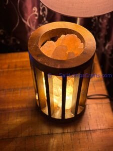 himalayansaltlampscylinderdesignwoodenbasketwithchunksforhomeofficehoteldecoryogapurifyingairwarmandromanticnightlightlamp11 Salt Lamps Crafts Manufacture and Exporter