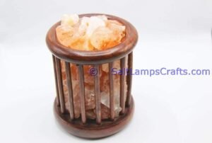 himalayansaltlampscylinderdesignwoodenbasketwithchunksforhomeofficehoteldecoryogapurifyingairwarmandromanticnightlightlamp20 Salt Lamps Crafts Manufacture and Exporter