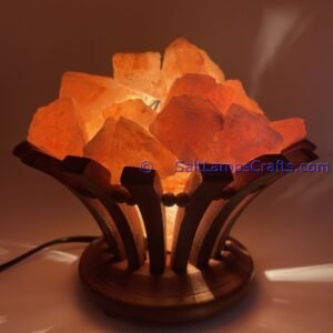 himalayansaltlampsflowerdesignwoodenbasketwithchunksforhomeofficehoteldecoryogapurifyingairwarmandromanticnightlightlamp03 Salt Lamps Crafts Manufacture and Exporter