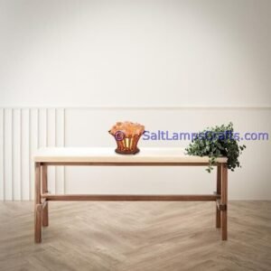 himalayansaltlampsflowerdesignwoodenbasketwithchunksforhomeofficehoteldecoryogapurifyingairwarmandromanticnightlightlamp13 Salt Lamps Crafts Manufacture and Exporter