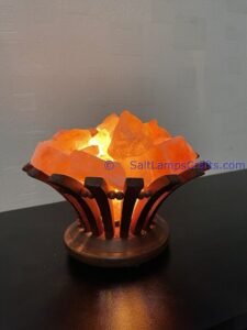 himalayansaltlampsflowerdesignwoodenbasketwithchunksforhomeofficehoteldecoryogapurifyingairwarmandromanticnightlightlamp19 Salt Lamps Crafts Manufacture and Exporter