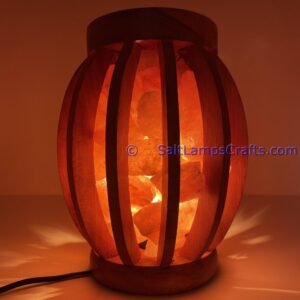himalayansaltlampsovaldesignwoodenbasketwithchunksforhomeofficehoteldecoryogapurifyingairwarmandromanticnightlightlamp02 Salt Lamps Crafts Manufacture and Exporter