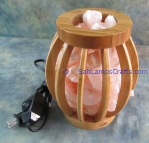 himalayansaltlampsovaldesignwoodenbasketwithchunksforhomeofficehoteldecoryogapurifyingairwarmandromanticnightlightlamp07 Salt Lamps Crafts Manufacture and Exporter