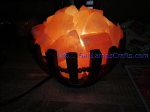 himalayansaltlampsroundbowldesignwoodenbasketwithchunksforhomeofficehoteldecoryogapurifyingairwarmandromanticnightlightlamp04 Salt Lamps Crafts Manufacture and Exporter