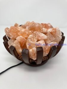 himalayansaltlampsroundbowldesignwoodenbasketwithchunksforhomeofficehoteldecoryogapurifyingairwarmandromanticnightlightlamp11 Salt Lamps Crafts Manufacture and Exporter