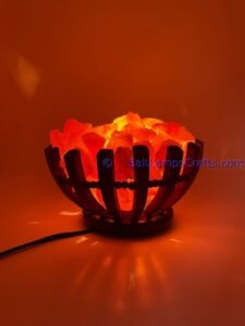 himalayansaltlampsroundbowldesignwoodenbasketwithchunksforhomeofficehoteldecoryogapurifyingairwarmandromanticnightlightlamp12 Salt Lamps Crafts Manufacture and Exporter