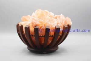 himalayansaltlampsroundbowldesignwoodenbasketwithchunksforhomeofficehoteldecoryogapurifyingairwarmandromanticnightlightlamp14 Salt Lamps Crafts Manufacture and Exporter