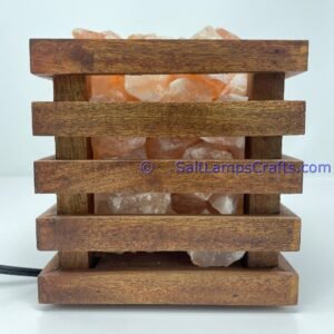 himalayansaltlampssquaredesignwoodenbasketwithchunksforhomeofficehoteldecoryogapurifyingairwarmandromanticnightlightlamp10 Salt Lamps Crafts Manufacture and Exporter