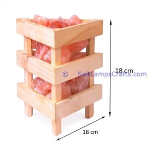 himalayansaltlampstriangledesignwoodenbasketwithchunksforhomeofficehoteldecoryogapurifyingairwarmandromanticnightlightlamp06 Salt Lamps Crafts Manufacture and Exporter