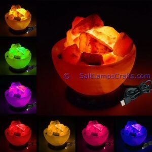 himalayansaltusblampsbowlswithchunksrealwoodbasepinksaltcrystalsmulticolorledswithusbplugautocolorchangehealingmeditationrelaxation35 Salt Lamps Crafts Manufacture and Exporter