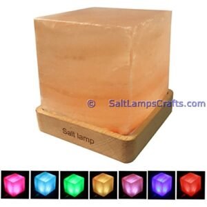 himalayansaltusblampscubeshaperealwoodbasepinksaltcrystalsmulticolorledswithusbplugautocolorchangehealingmeditationrelaxation01 Salt Lamps Crafts Manufacture and Exporter