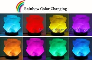 himalayansaltusblampsflowershaperealwoodbasepinksaltcrystalsmulticolorledswithusbplugautocolorchangehealingmeditationrelaxation17 Salt Lamps Crafts Manufacture and Exporter