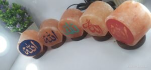himalayanusbsaltlampwith3ddesignprintswoodquraniayatallahmuhammadnamesdesignluxuryusbsaltlamp24 Salt Lamps Crafts Manufacture and Exporter