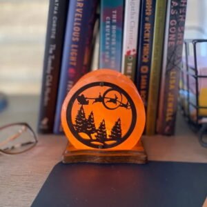 himalayanusbsaltlampwithround3ddesignprintswoodluxuryusbsaltlamp02 Salt Lamps Crafts Manufacture and Exporter