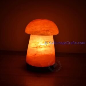 mushroomdesigncraftedhimalayansaltlampperfectfordesksidetablenightlighthomeoffice04 Salt Lamps Crafts Manufacture and Exporter