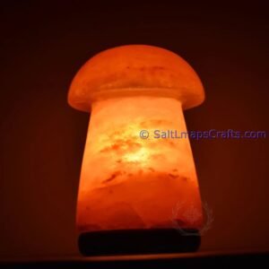 mushroomdesigncraftedhimalayansaltlampperfectfordesksidetablenightlighthomeoffice06 Salt Lamps Crafts Manufacture and Exporter