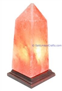 obeliskdesigncraftedhimalayansaltlampperfectfordesksidetablenightlighthomeoffice03 Salt Lamps Crafts Manufacture and Exporter