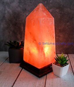 obeliskdesigncraftedhimalayansaltlampperfectfordesksidetablenightlighthomeoffice05 Salt Lamps Crafts Manufacture and Exporter