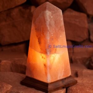 pyramiddesigncraftedhimalayansaltlampperfectfordesksidetablenightlighthomeoffice18 Salt Lamps Crafts Manufacture and Exporter