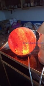 spheredesigncraftedhimalayansaltlampperfectfordesksidetablenightlighthomeoffice04 Salt Lamps Crafts Manufacture and Exporter